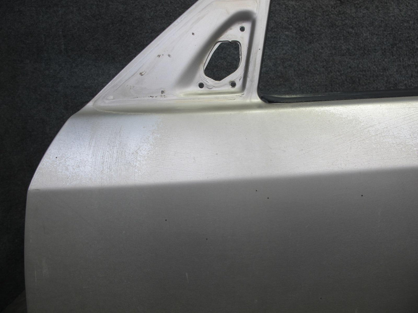 90-95 Mercedes W124 300D Sedan Front Left Driver Door Shell Panel Silver OEM