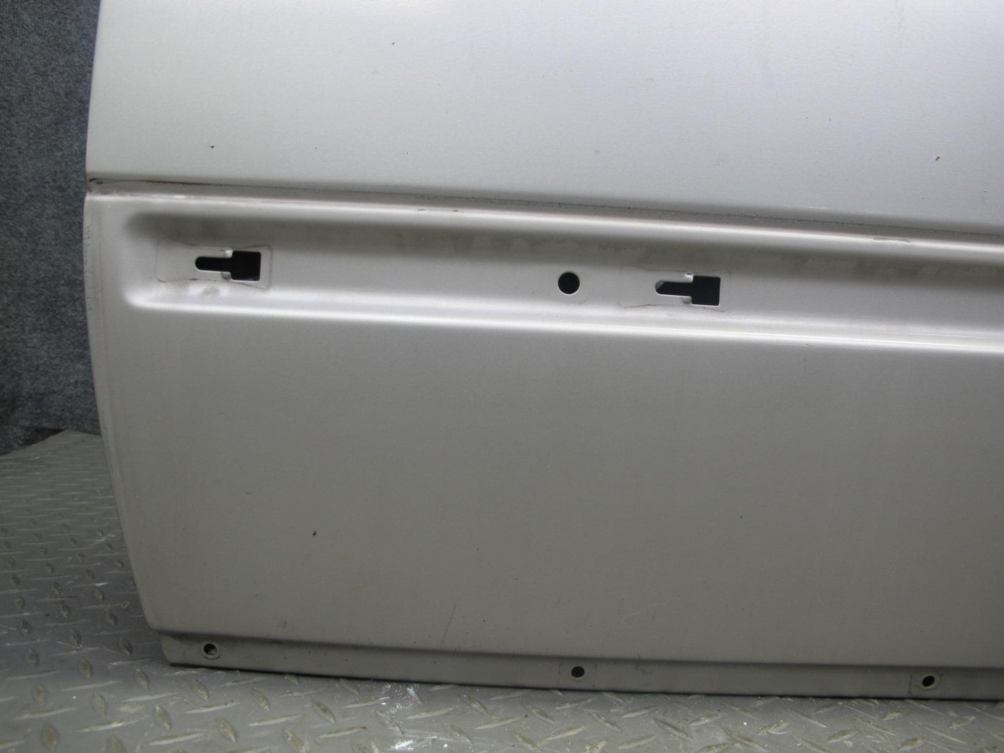 90-95 Mercedes W124 300D Sedan Front Left Driver Door Shell Panel Silver OEM