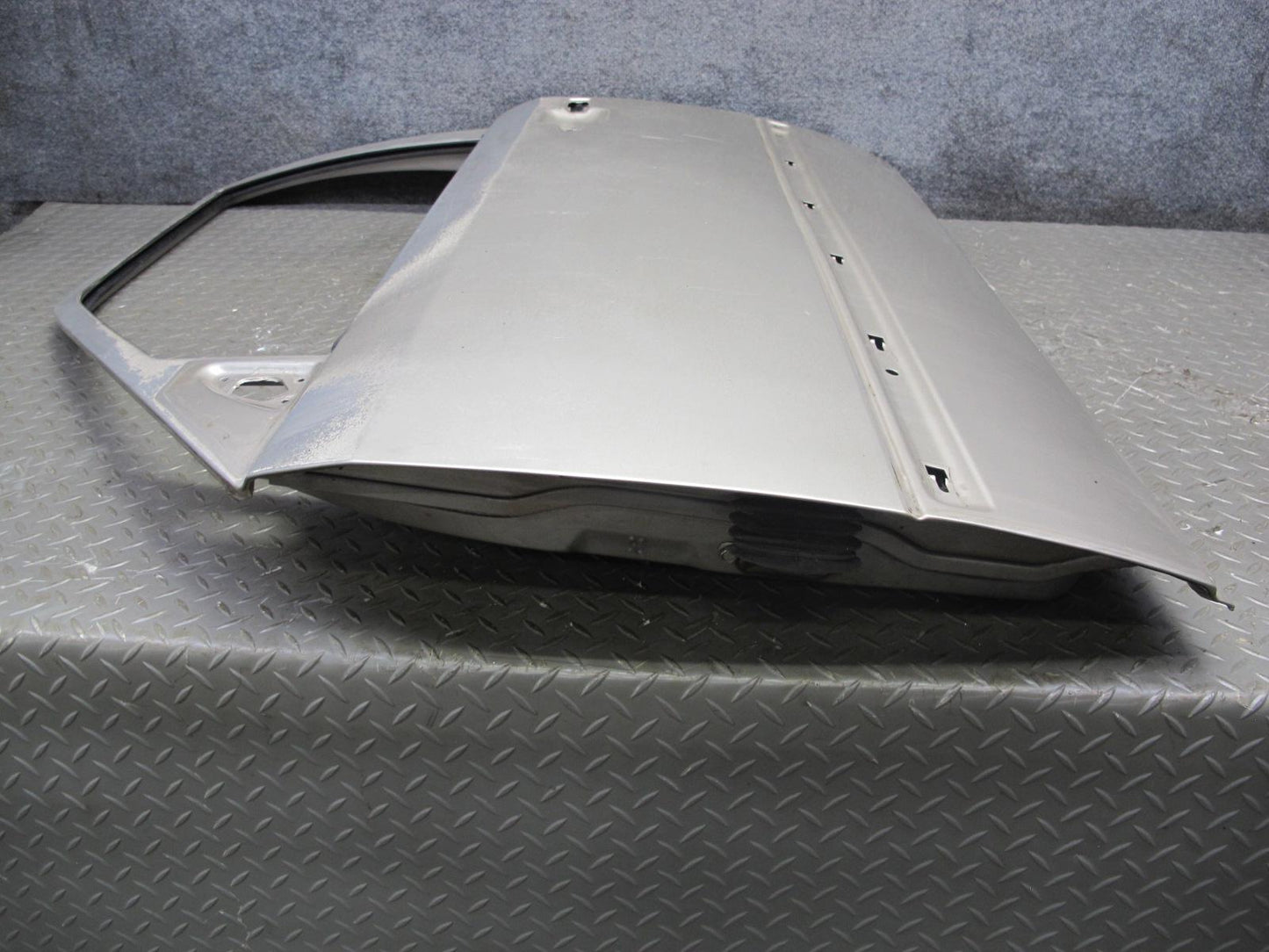 90-95 Mercedes W124 300D Sedan Front Left Driver Door Shell Panel Silver OEM