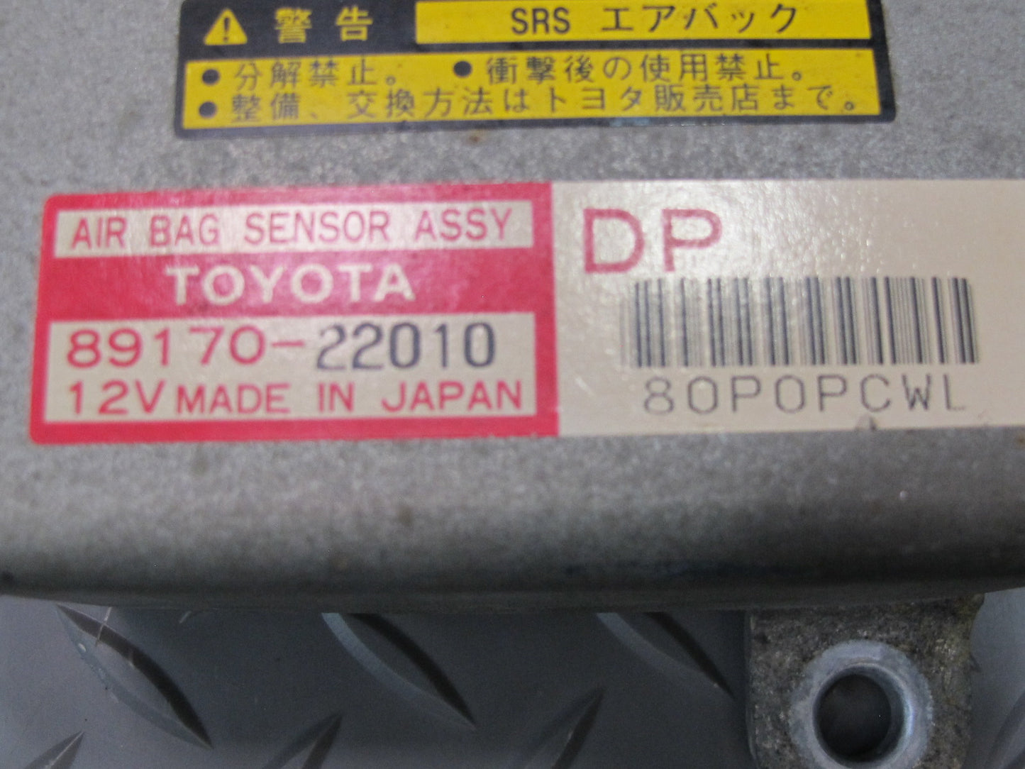 96-98 TOYOTA CHASER MARK 2 JZX100 SRS AIRBAG CONTROL MODULE UNIT 89170-22010 OEM