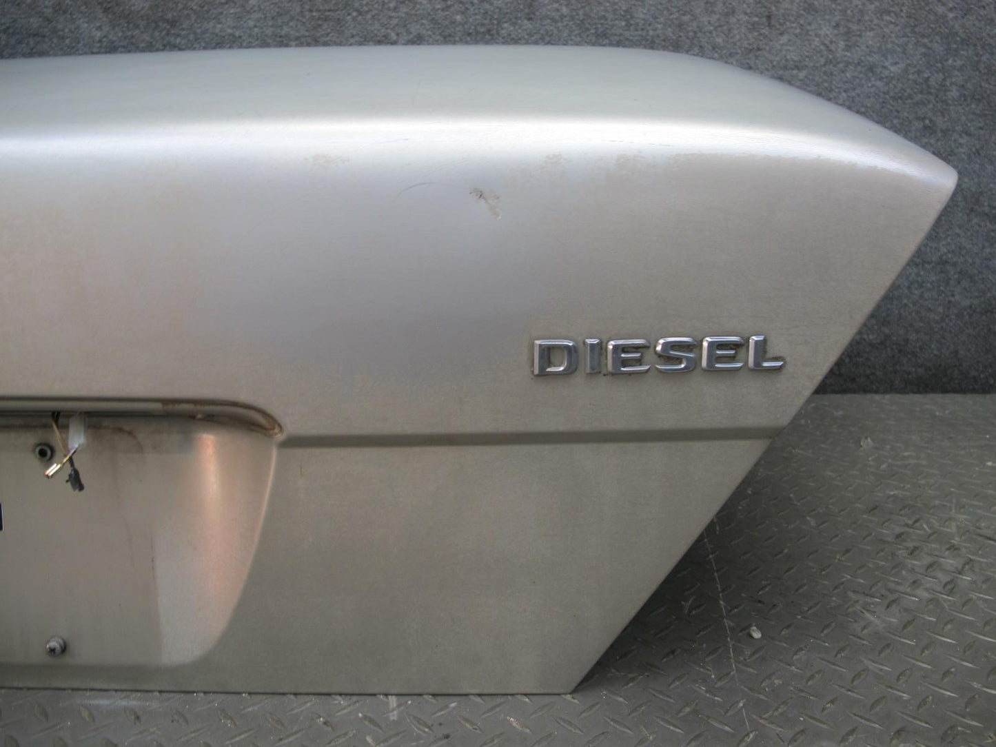94-95 Mercedes W124 300D Sedan Trunk Deck Lid Shell Panel Silver OEM