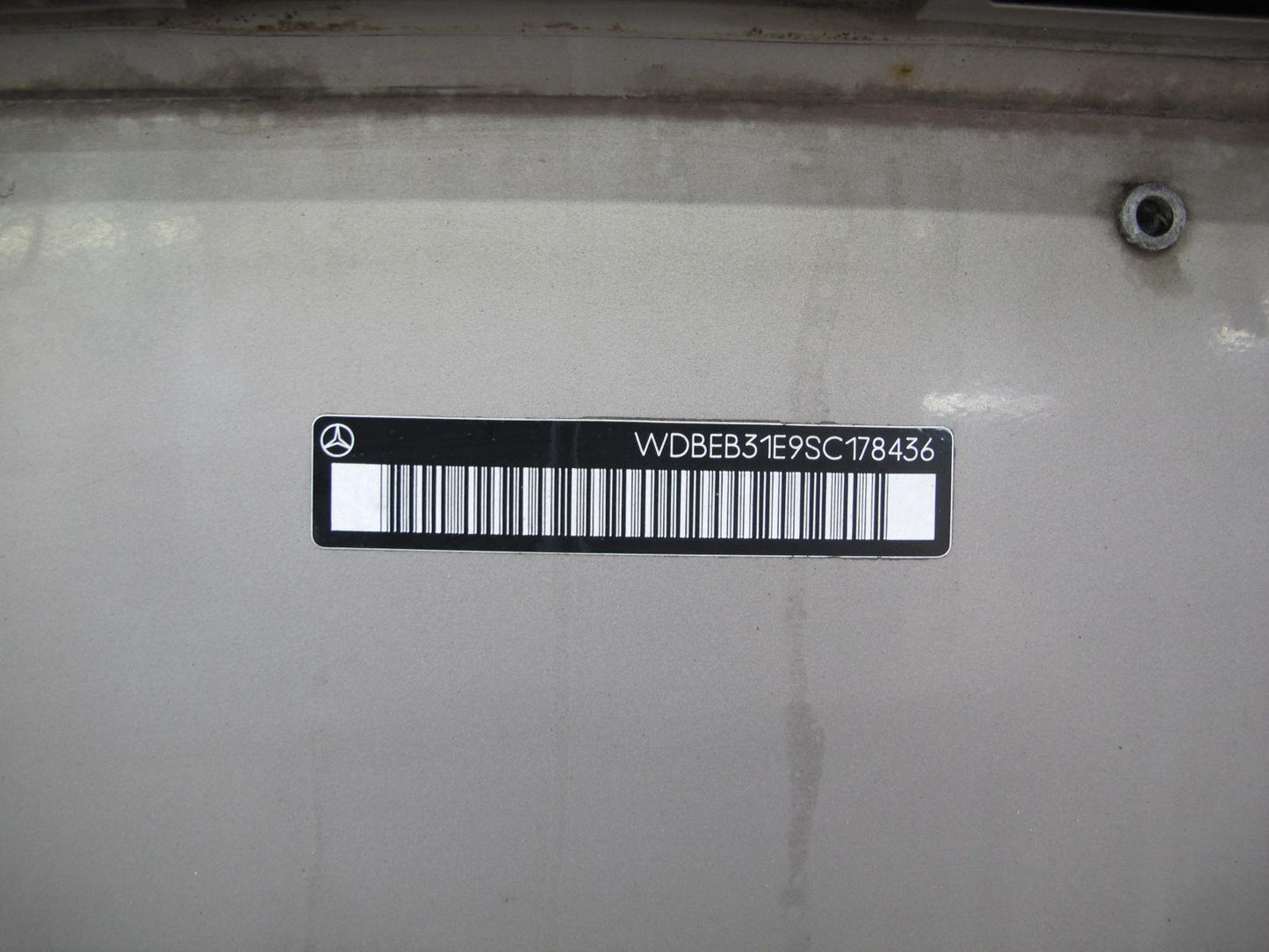 94-95 Mercedes W124 300D Sedan Trunk Deck Lid Shell Panel Silver OEM