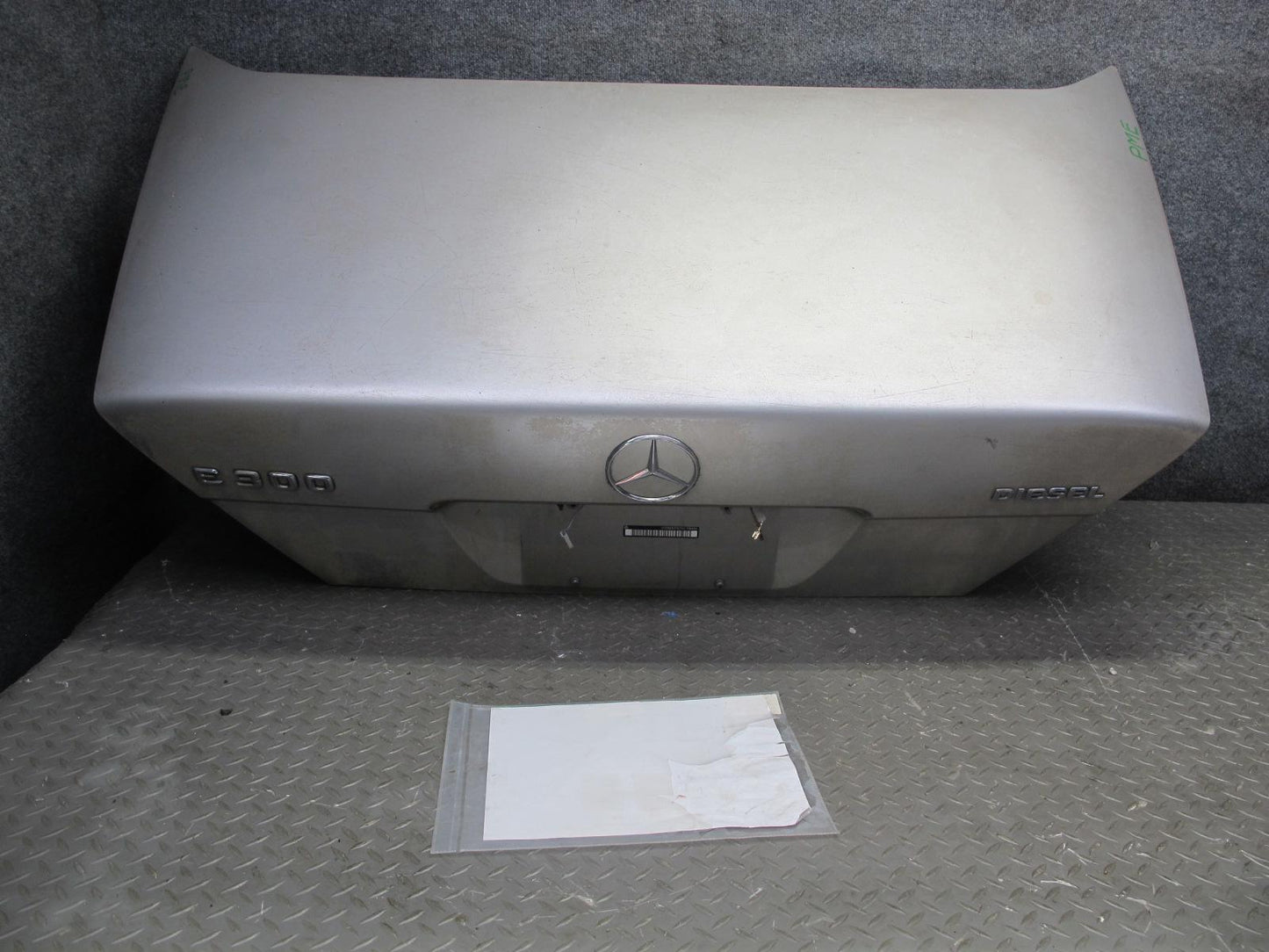 94-95 Mercedes W124 300D Sedan Trunk Deck Lid Shell Panel Silver OEM
