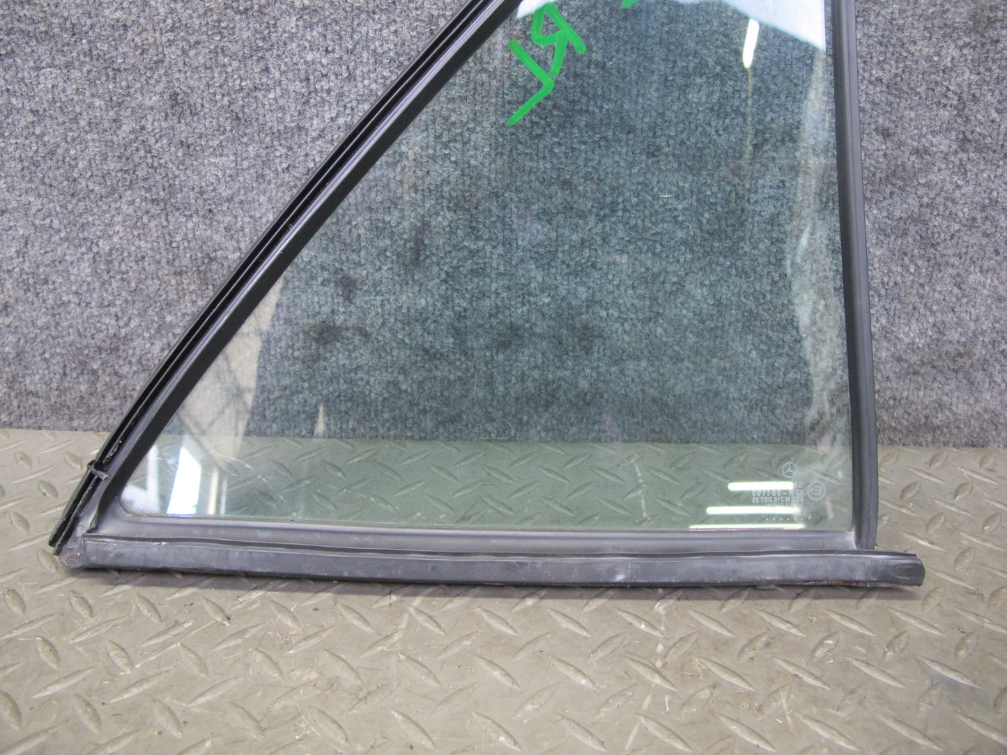 93-95 Mercedes W124 300D Sedan Rear Left Door Quarter Glass Window OEM