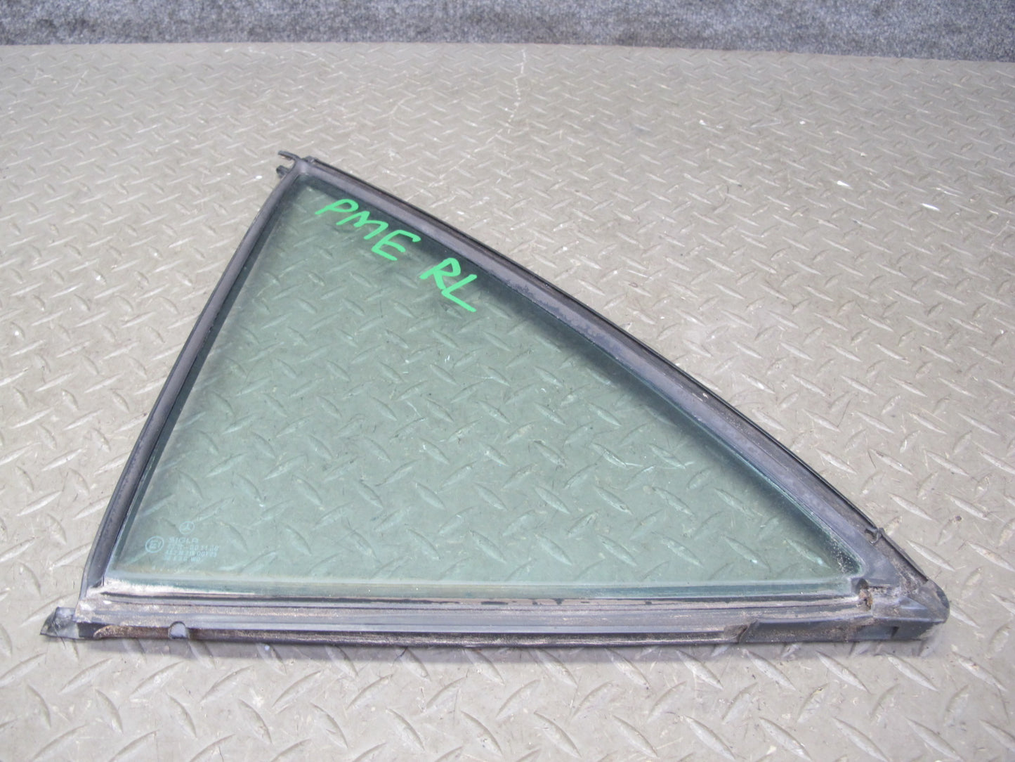 93-95 Mercedes W124 300D Sedan Rear Left Door Quarter Glass Window OEM