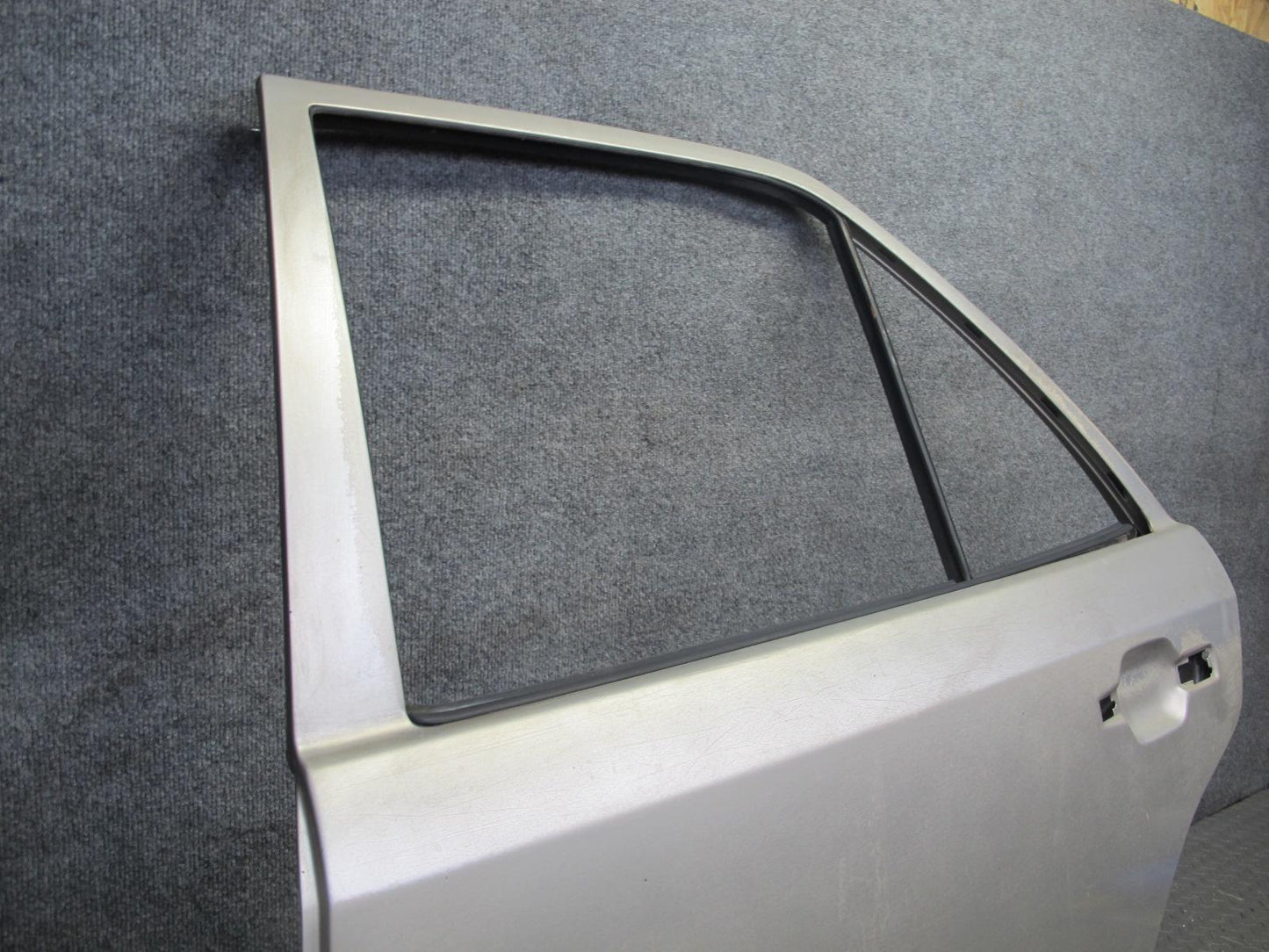 90-95 Mercedes W124 300D Sedan Rear Left Door Shell Panel Silver OEM