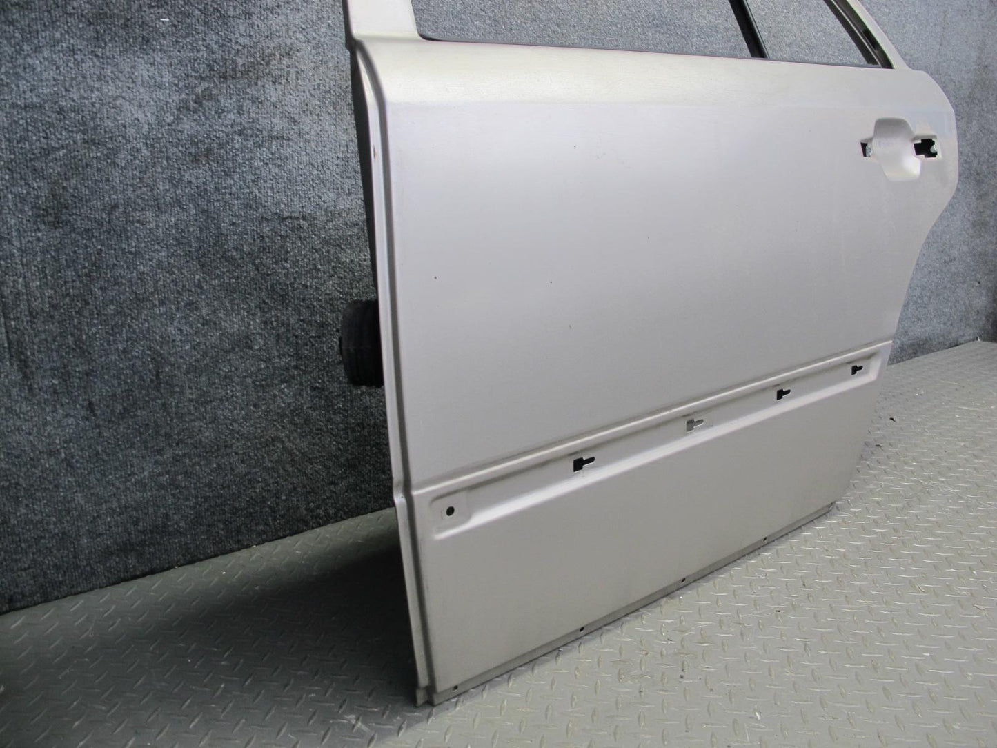 90-95 Mercedes W124 300D Sedan Rear Left Door Shell Panel Silver OEM