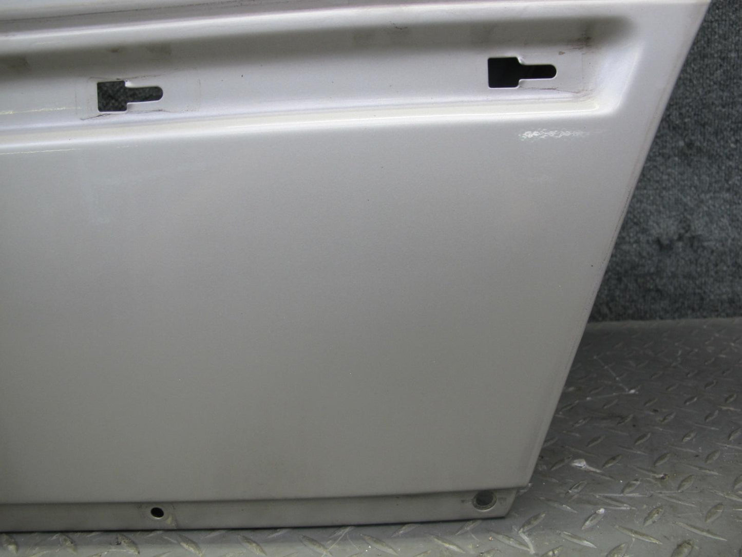 90-95 Mercedes W124 300D Sedan Rear Left Door Shell Panel Silver OEM