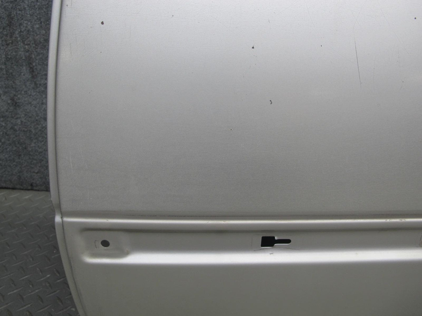 90-95 Mercedes W124 300D Sedan Rear Left Door Shell Panel Silver OEM