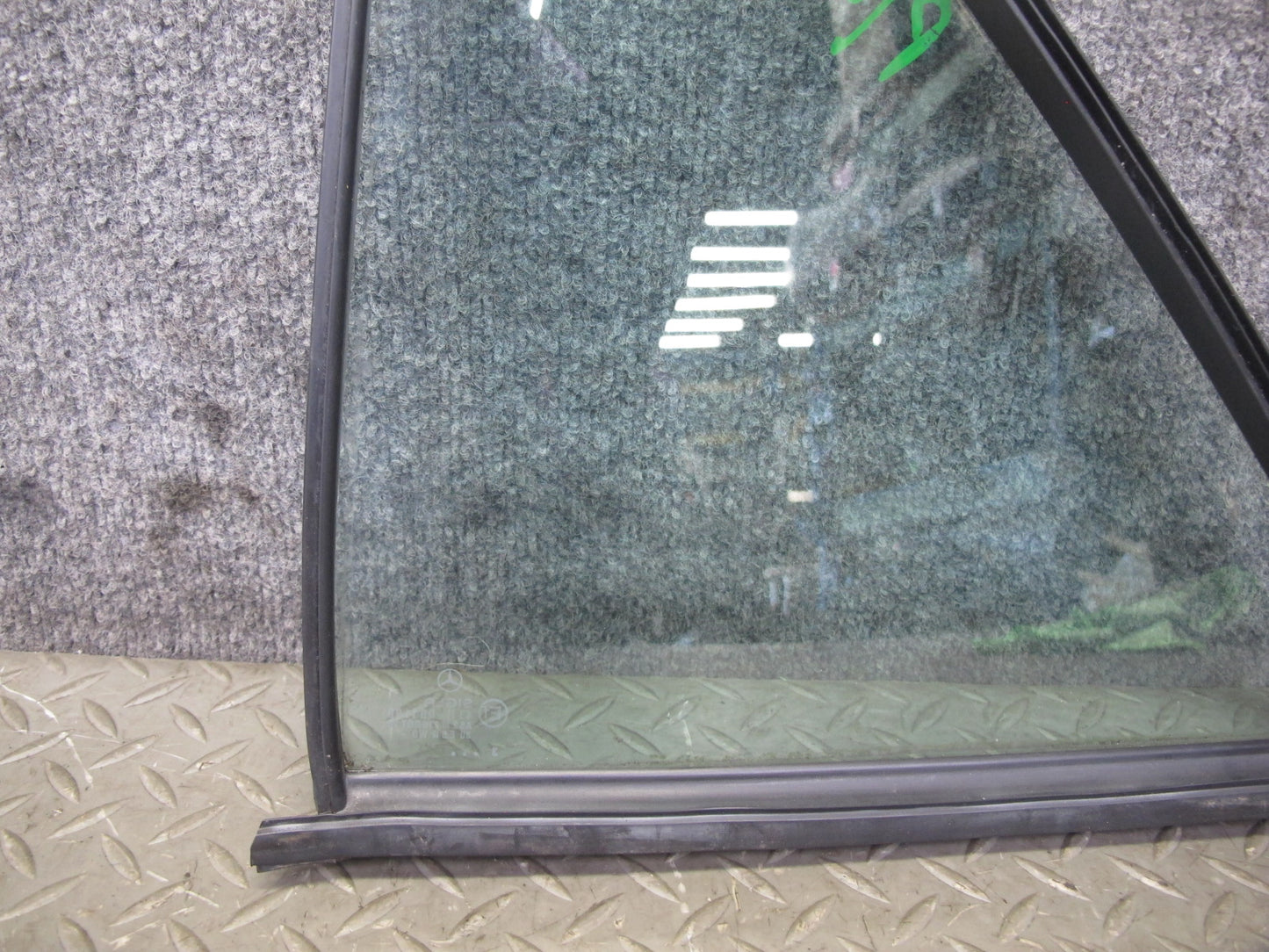 93-95 Mercedes W124 300D Sedan Rear Right Door Quarter Glass Window OEM