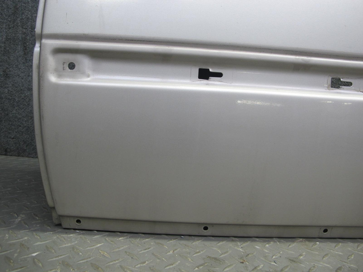 90-95 Mercedes W124 300D Sedan Rear Left Door Shell Panel Silver OEM