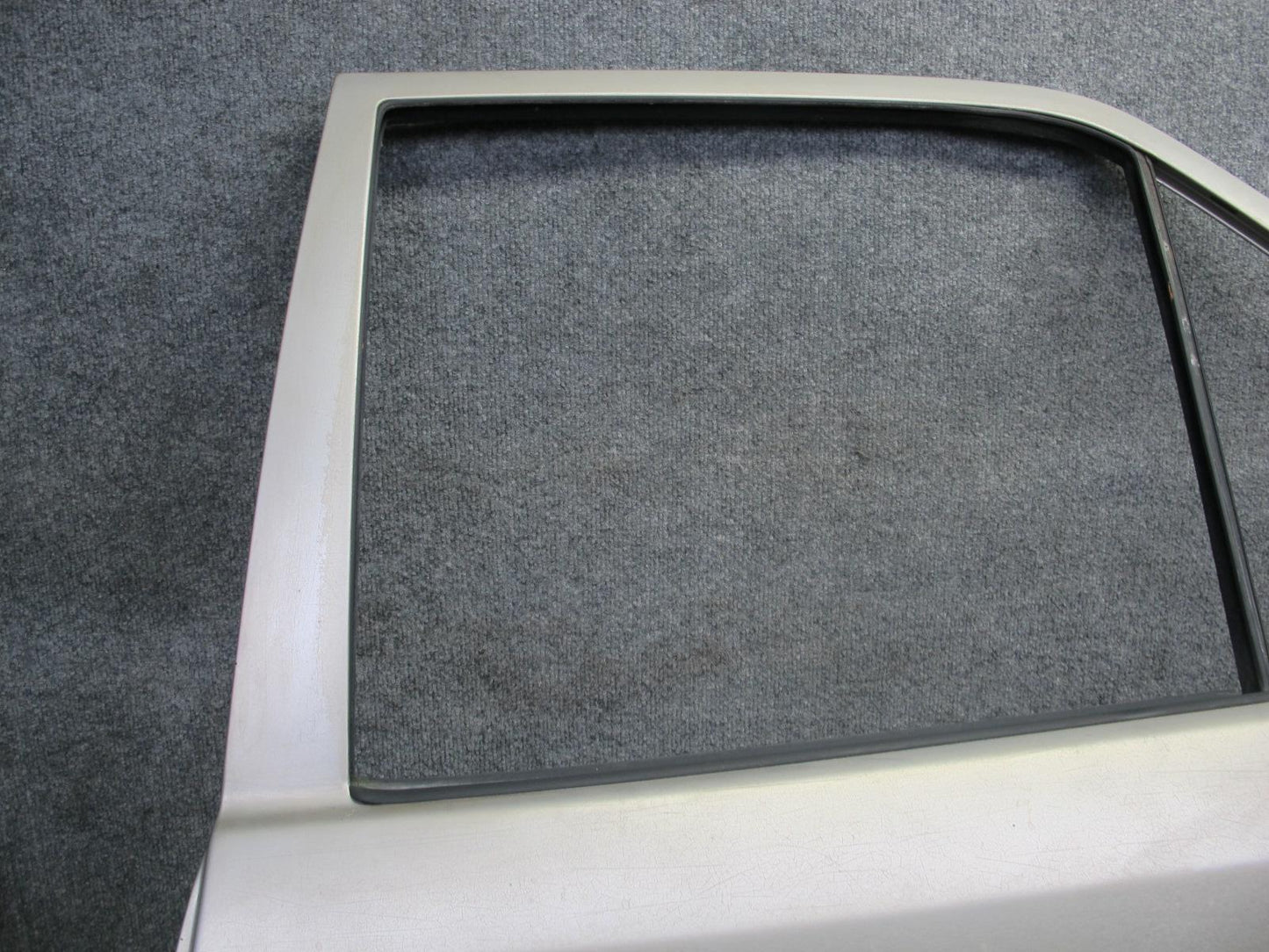 90-95 Mercedes W124 300D Sedan Rear Left Door Shell Panel Silver OEM