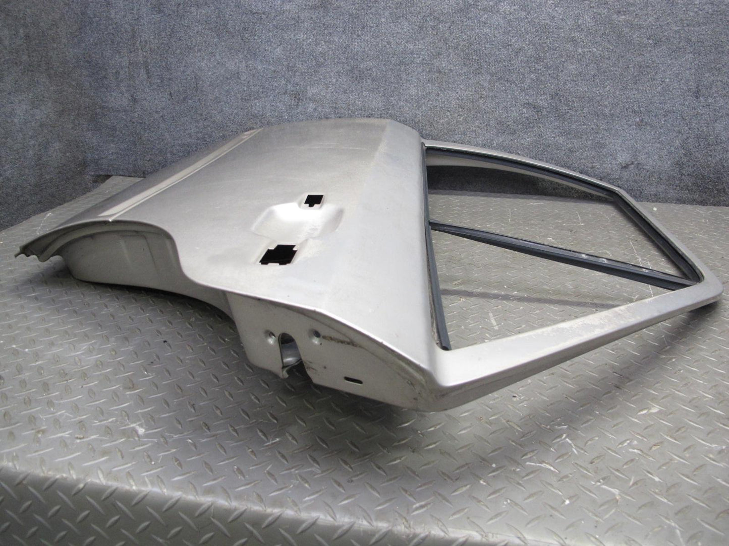 90-95 Mercedes W124 300D Sedan Rear Left Door Shell Panel Silver OEM