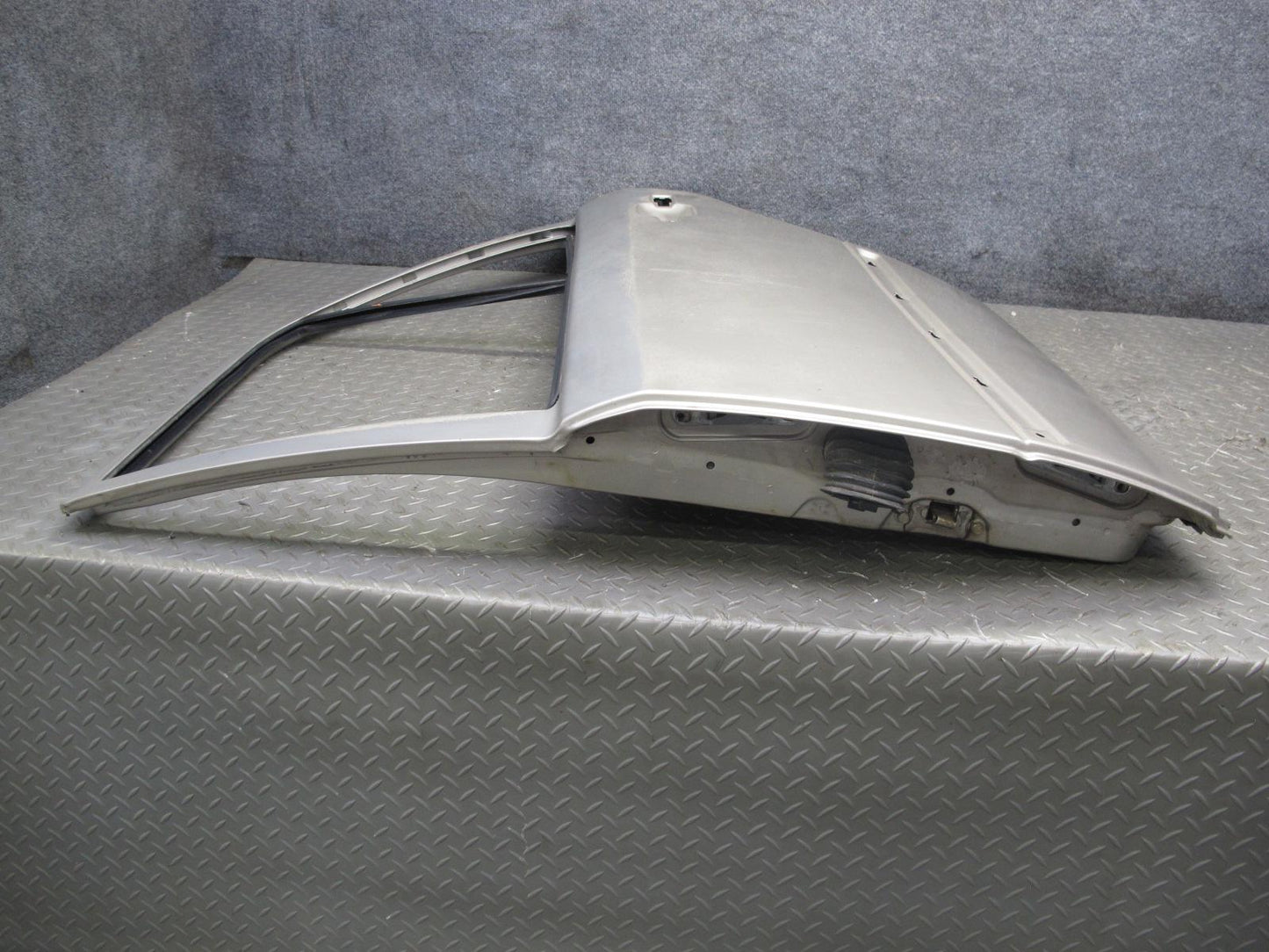 90-95 Mercedes W124 300D Sedan Rear Left Door Shell Panel Silver OEM