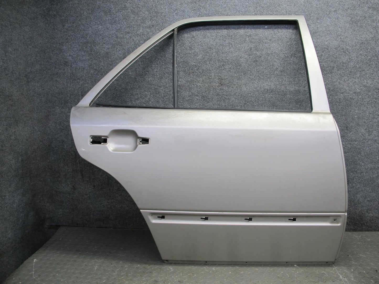 90-95 Mercedes W124 300D Sedan Rear Right Door Shell Panel Silver OEM