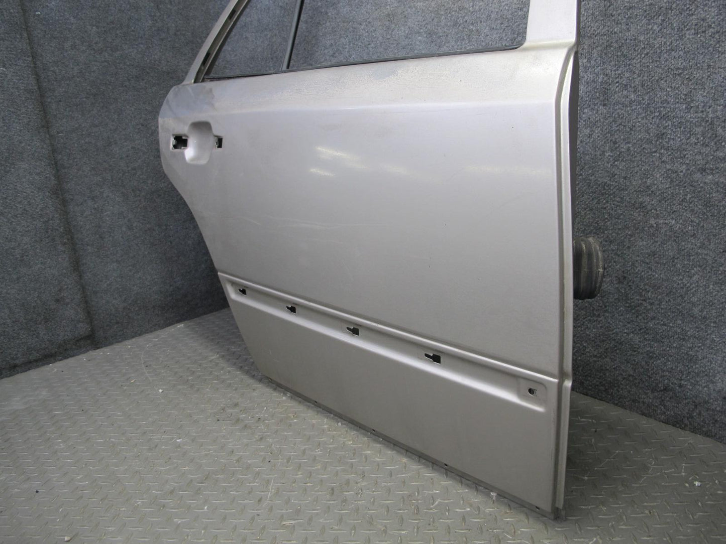 90-95 Mercedes W124 300D Sedan Rear Right Door Shell Panel Silver OEM