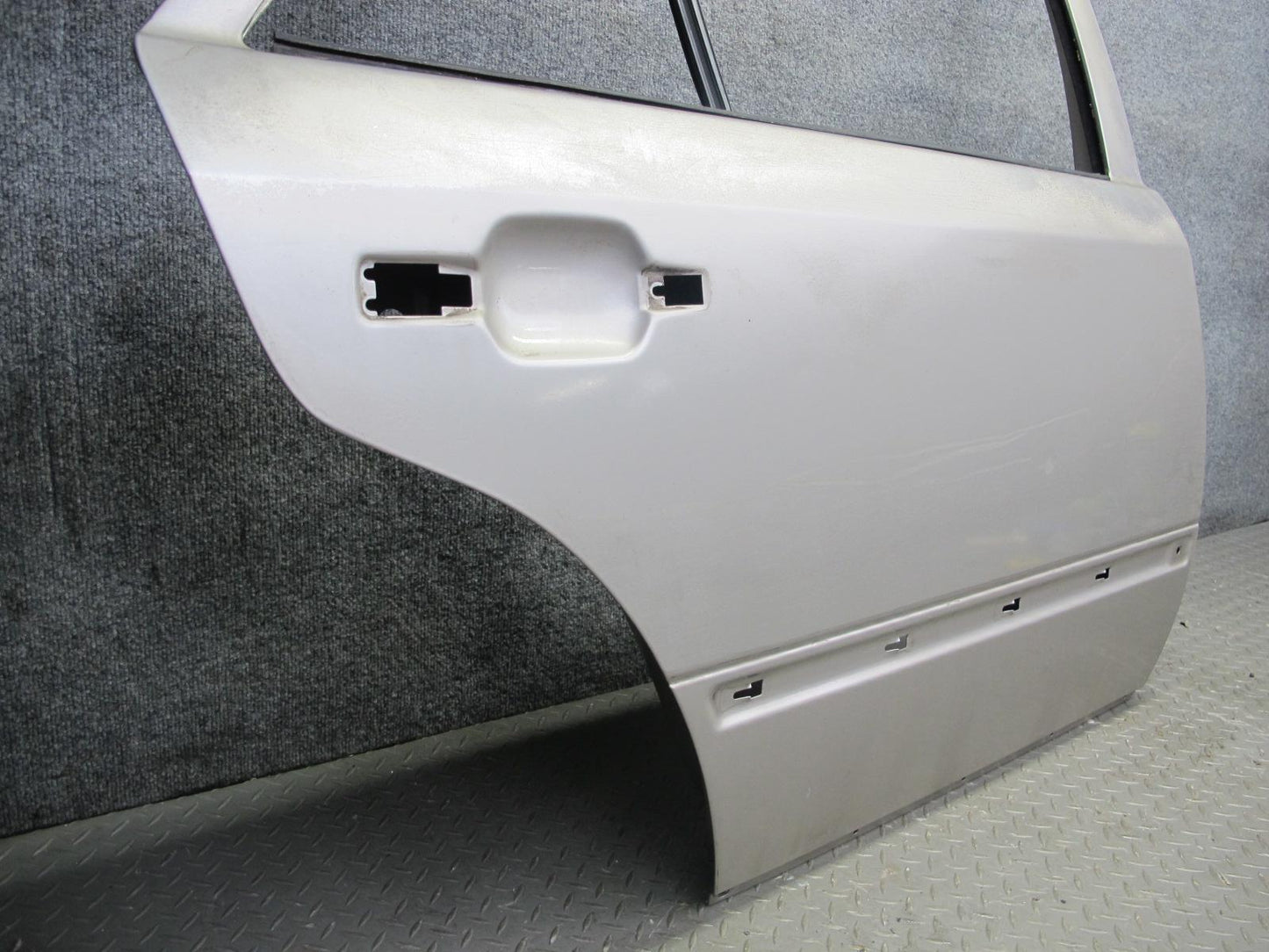 90-95 Mercedes W124 300D Sedan Rear Right Door Shell Panel Silver OEM