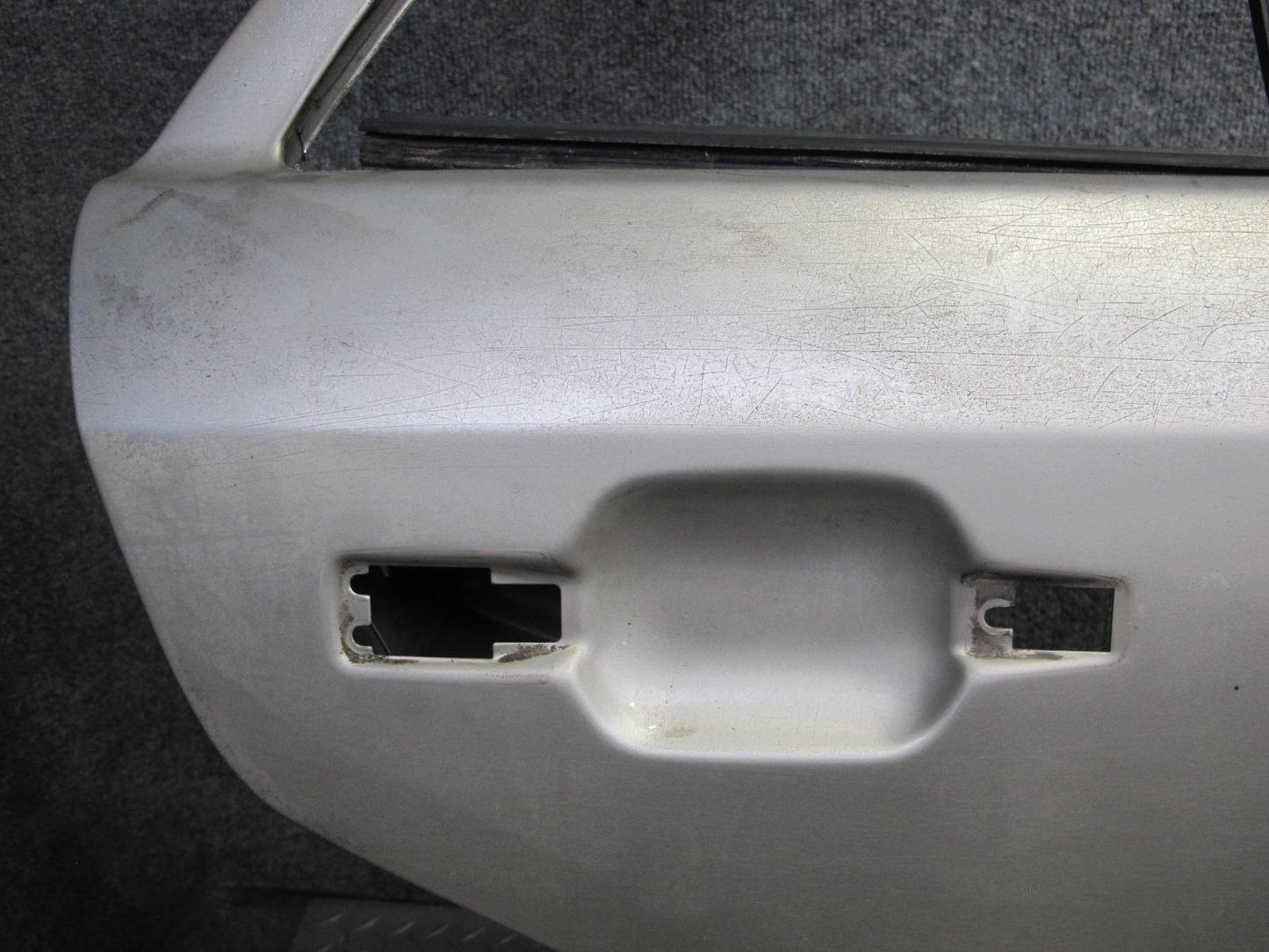 90-95 Mercedes W124 300D Sedan Rear Right Door Shell Panel Silver OEM