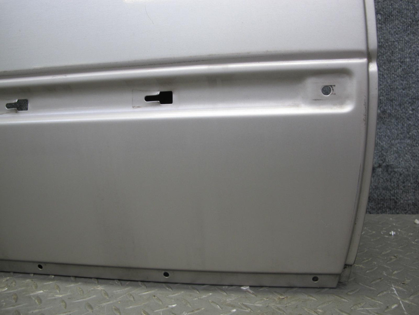 90-95 Mercedes W124 300D Sedan Rear Right Door Shell Panel Silver OEM