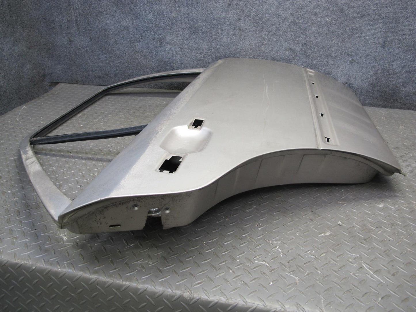 90-95 Mercedes W124 300D Sedan Rear Right Door Shell Panel Silver OEM