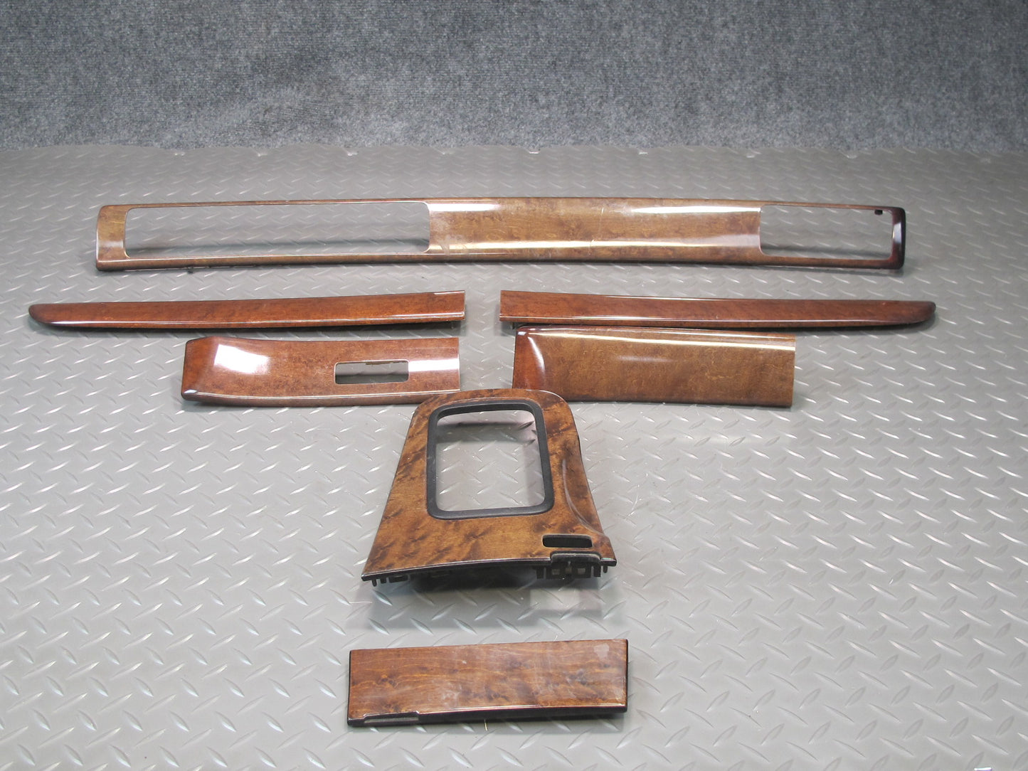 97-00 Lexus SC400 SC300 AT Set of 7 Dash Door Center Console Wood Trim Cover OEM