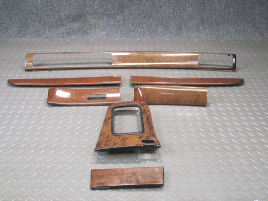 97-00 Lexus SC400 SC300 AT Set of 7 Dash Door Center Console Wood Trim Cover OEM