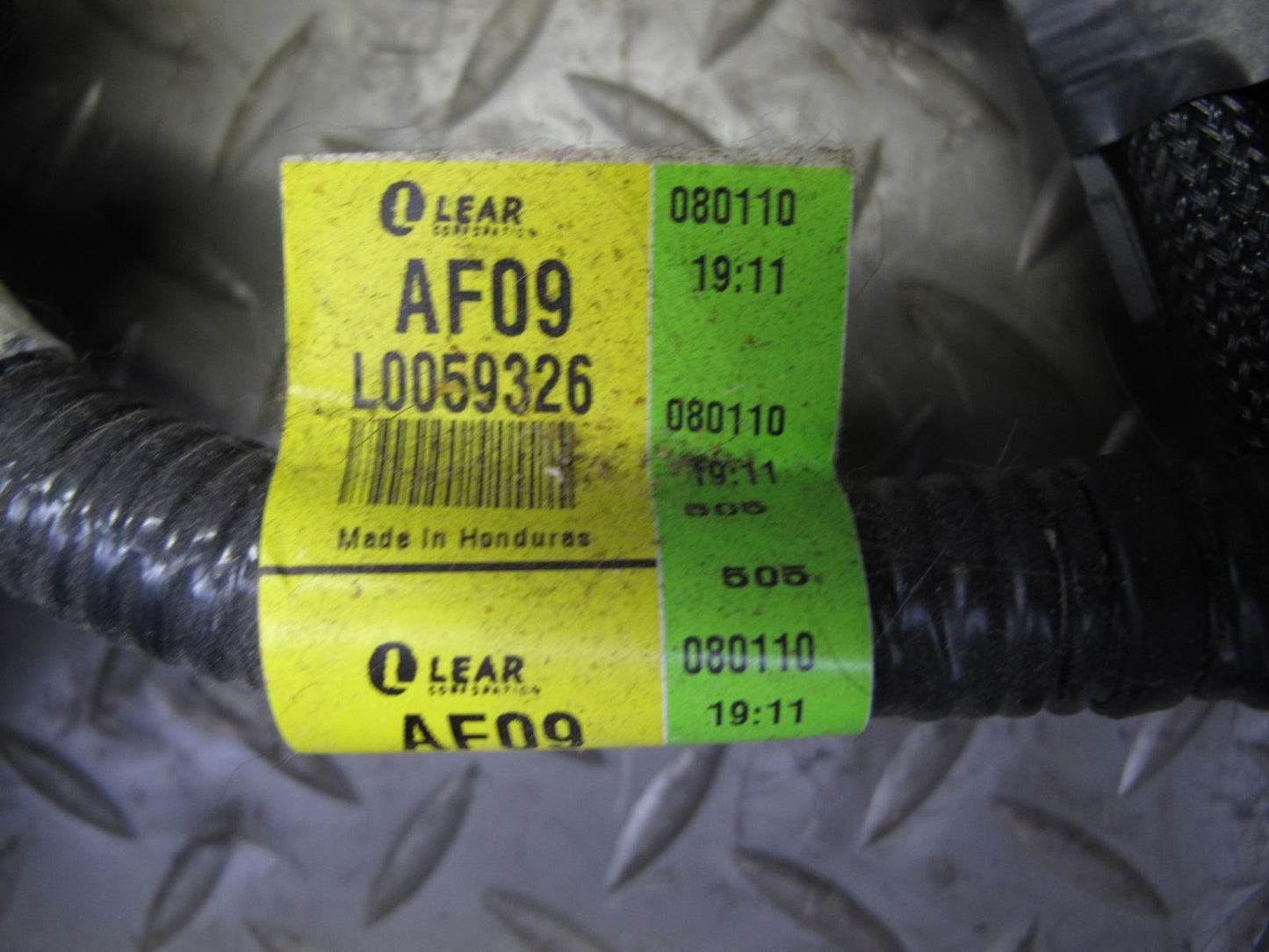 2008-2009 Hummer H2 Front Left Seat Lower Frame Track Rail w Motors