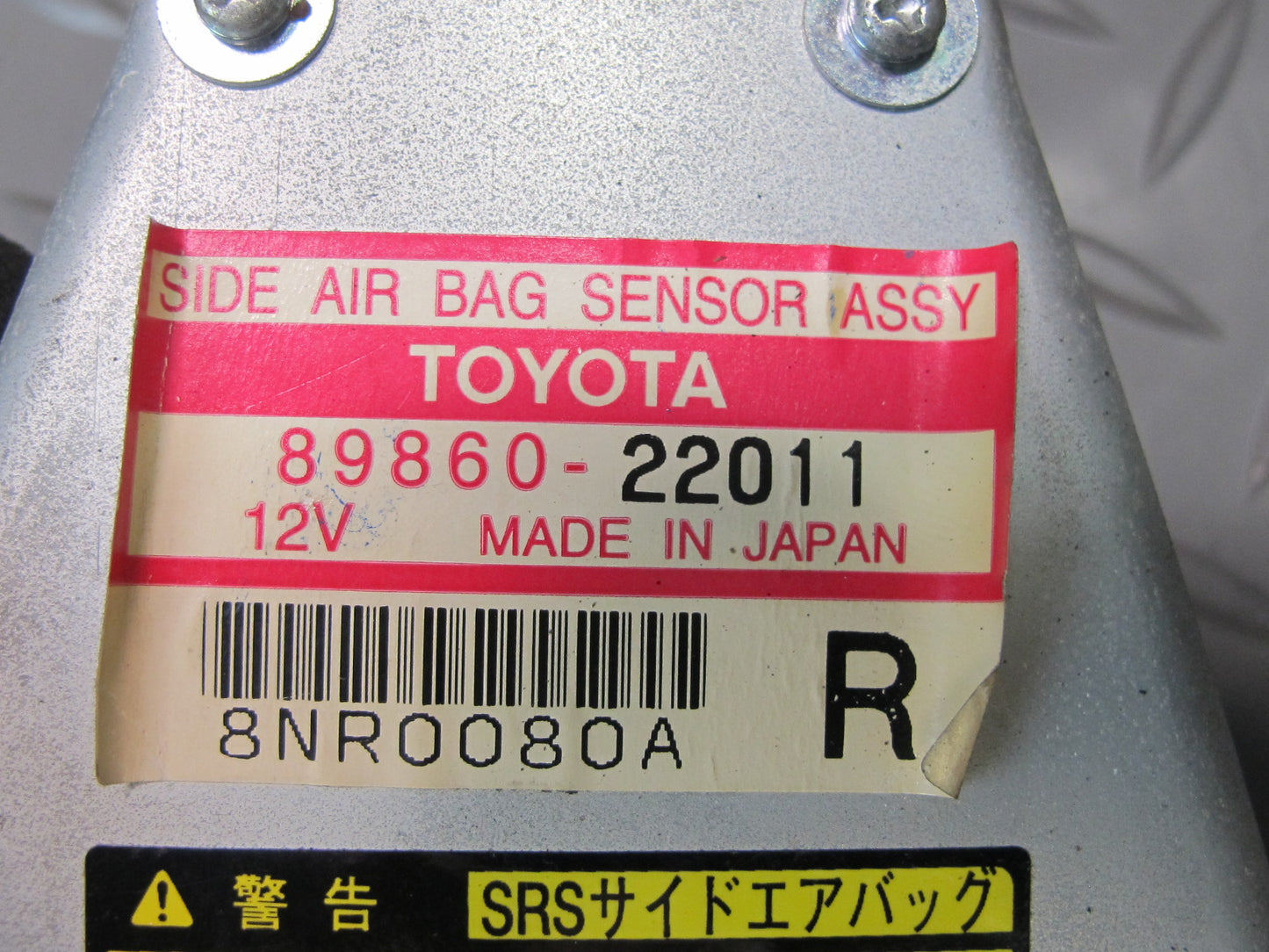 96-98 TOYOTA CHASER MARK 2 JZX100 FRONT RIGHT SIDE SRS AIRBAG CONTROL MODULE UNIT 89860-22011 OEM