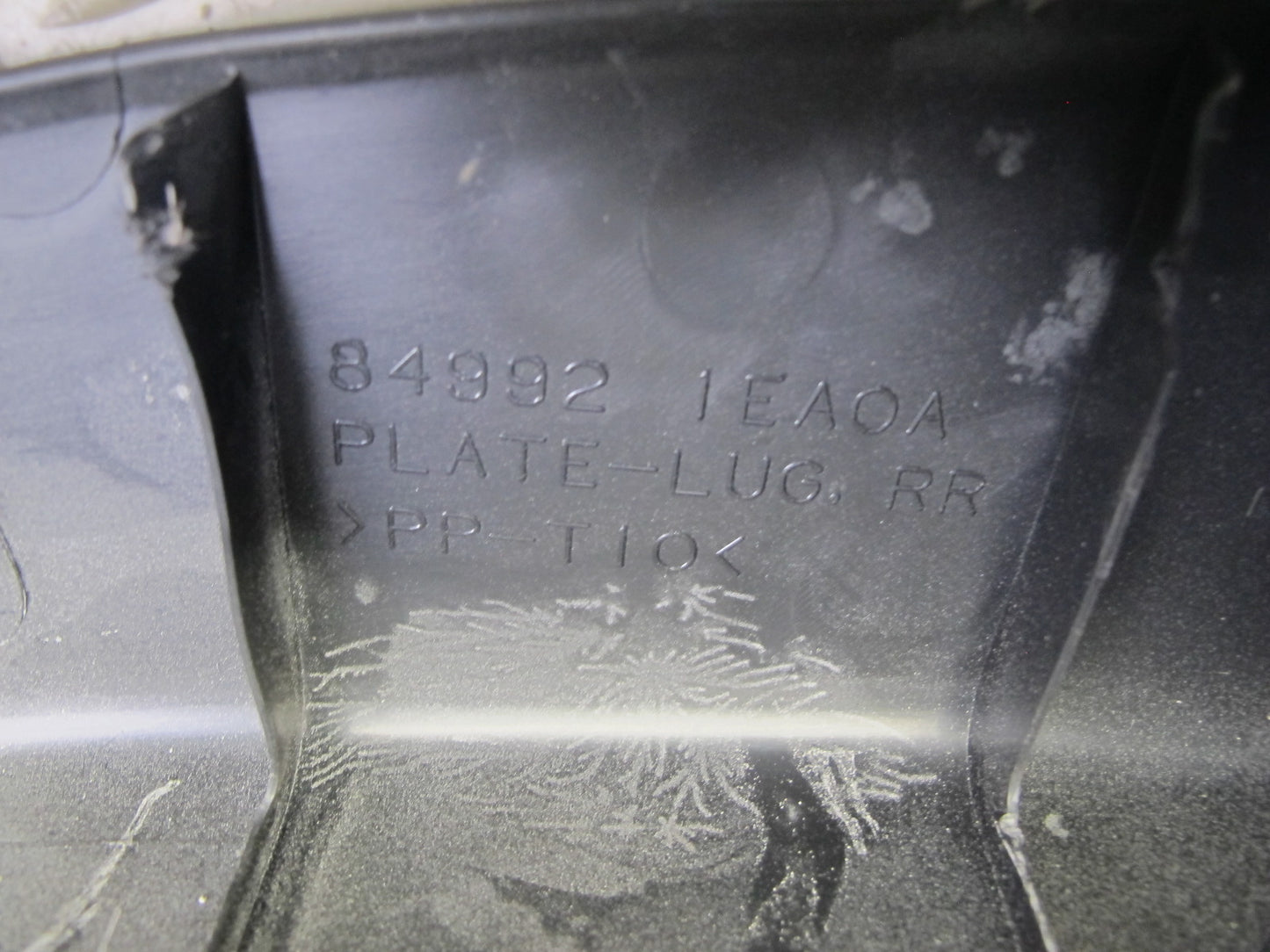 09-20 Nissan Z34 370Z Rear Trunk Scuff Sill Plate Trim Panel 84992-1EA0A OEM