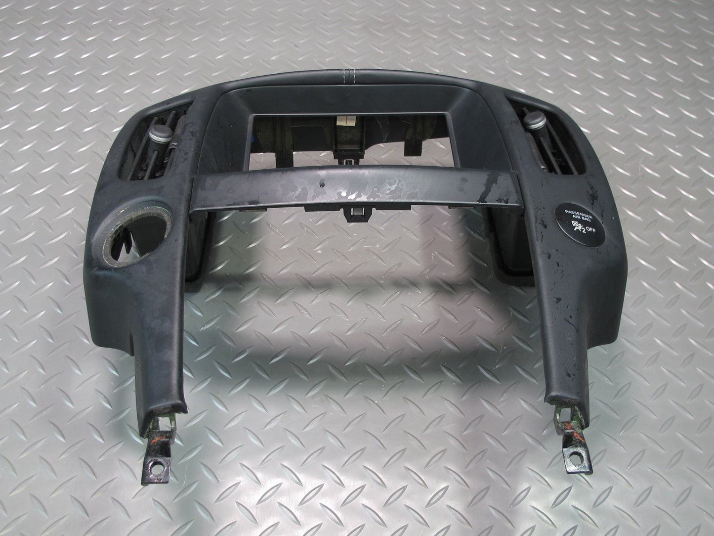 09-20 Nissan Z34 370Z Dash Center Air Vent Radio Screen Trim Bezel w Navi OEM