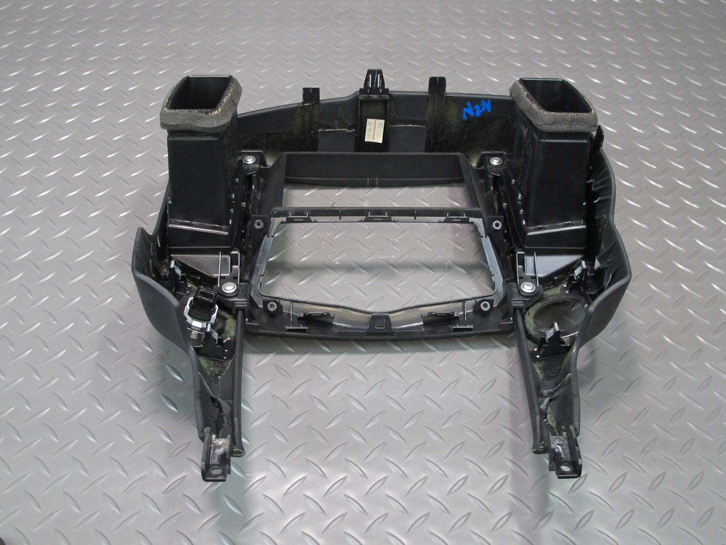 09-20 Nissan Z34 370Z Dash Center Air Vent Radio Screen Trim Bezel w Navi OEM