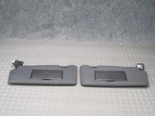09-20 Nissan Z34 370Z Coupe Set of 2 Front Right & Left Sunvisor Black OEM