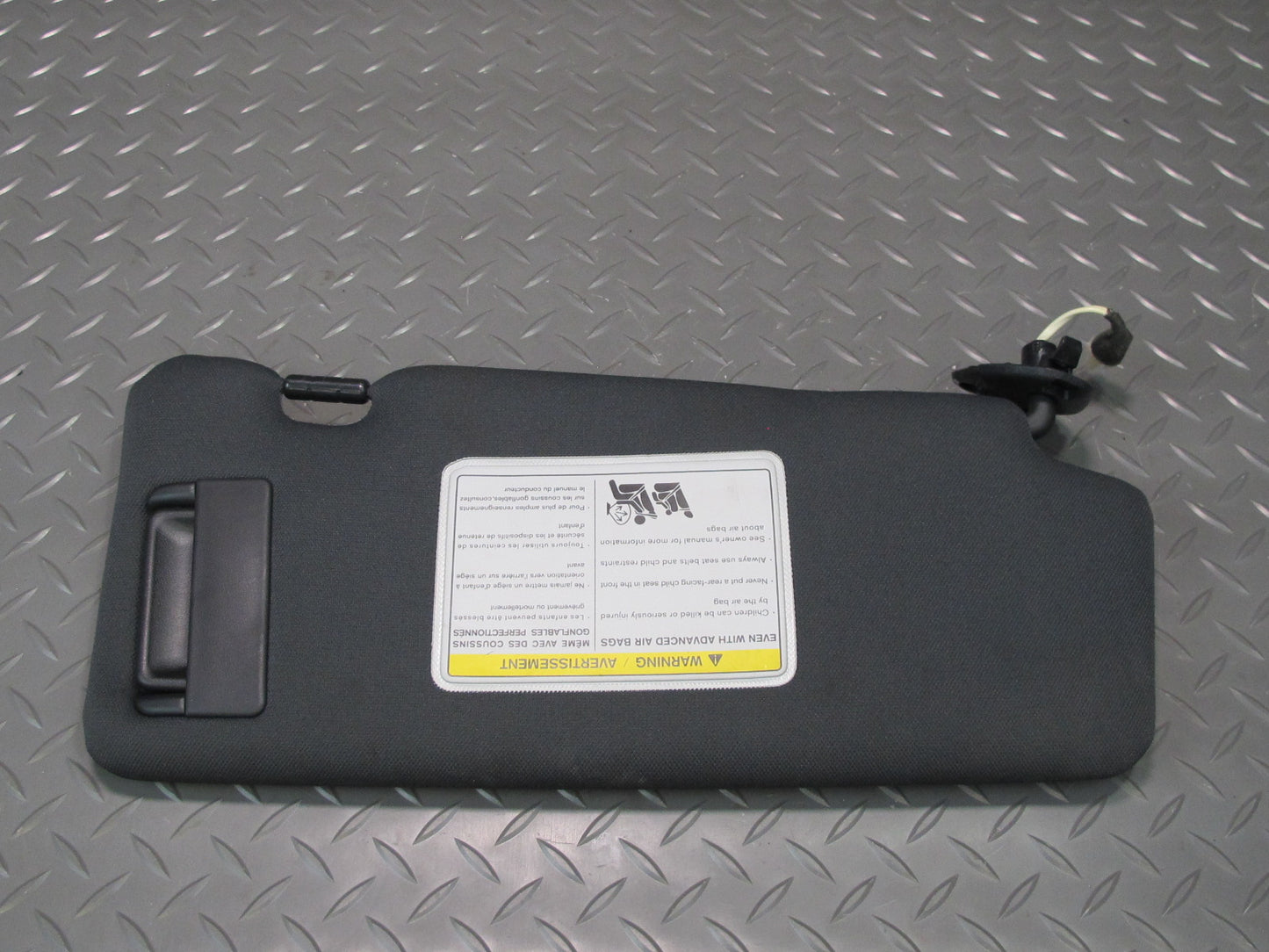 09-20 Nissan Z34 370Z Coupe Set of 2 Front Right & Left Sunvisor Black OEM