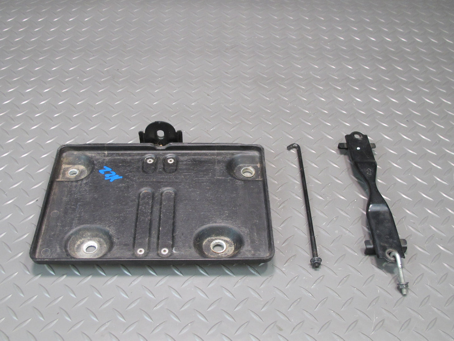 09-20 Nissan Z34 370Z Battery Tray Holder w Brackets Set 64866-JK600 OEM