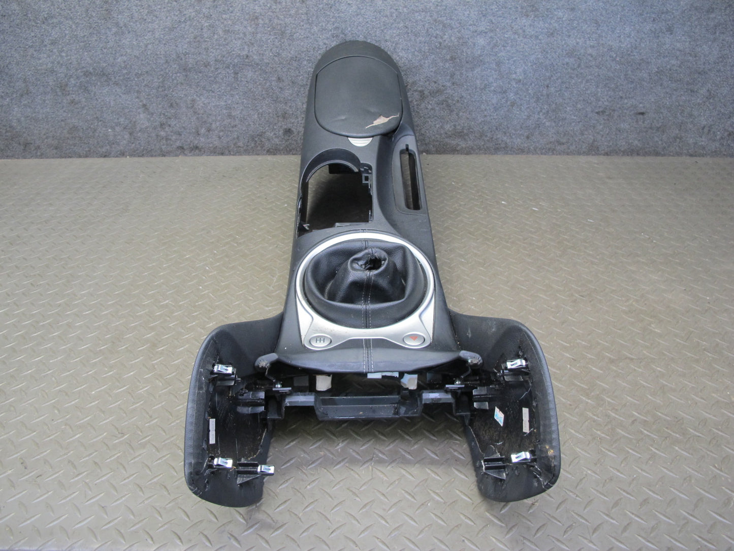 10-17 Nissan 370Z Z34 M/T Coupe Front Center Console Trim Cover Panel Black OEM