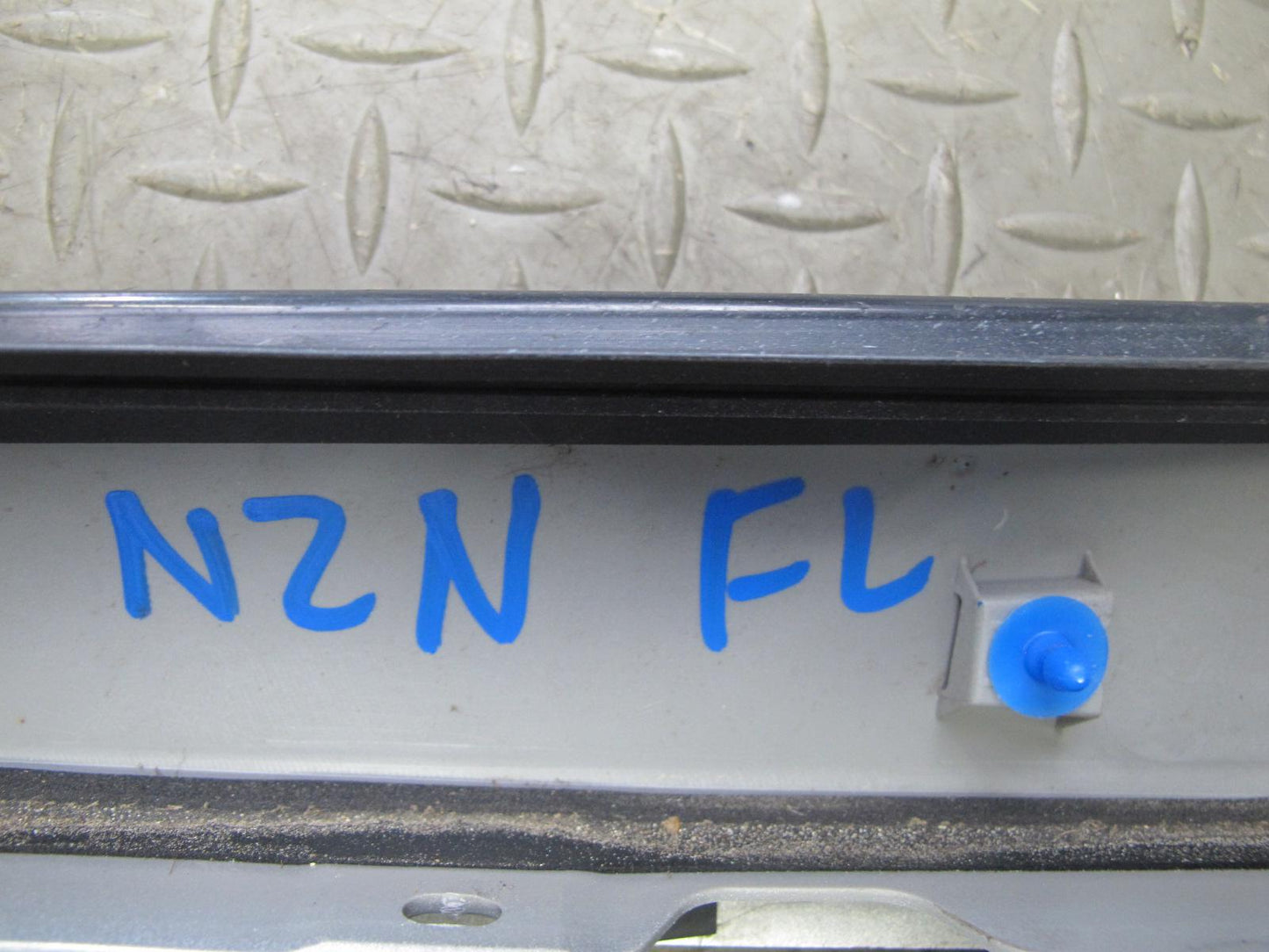 09-20 Nissan Z34 370Z Coupe Front Left A-pillar Molding Cover Panel Silver OEM