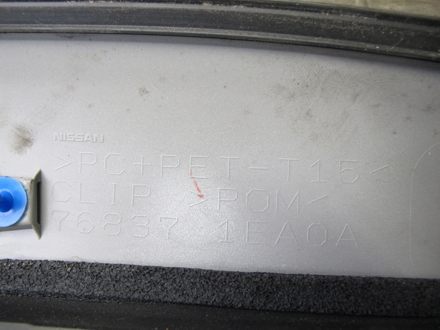 09-20 Nissan Z34 370Z Coupe Front Left A-pillar Molding Cover Panel Silver OEM