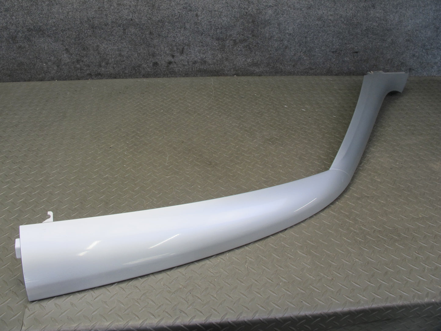 09-20 Nissan Z34 370Z Coupe Front Left A-pillar Molding Cover Panel Silver OEM