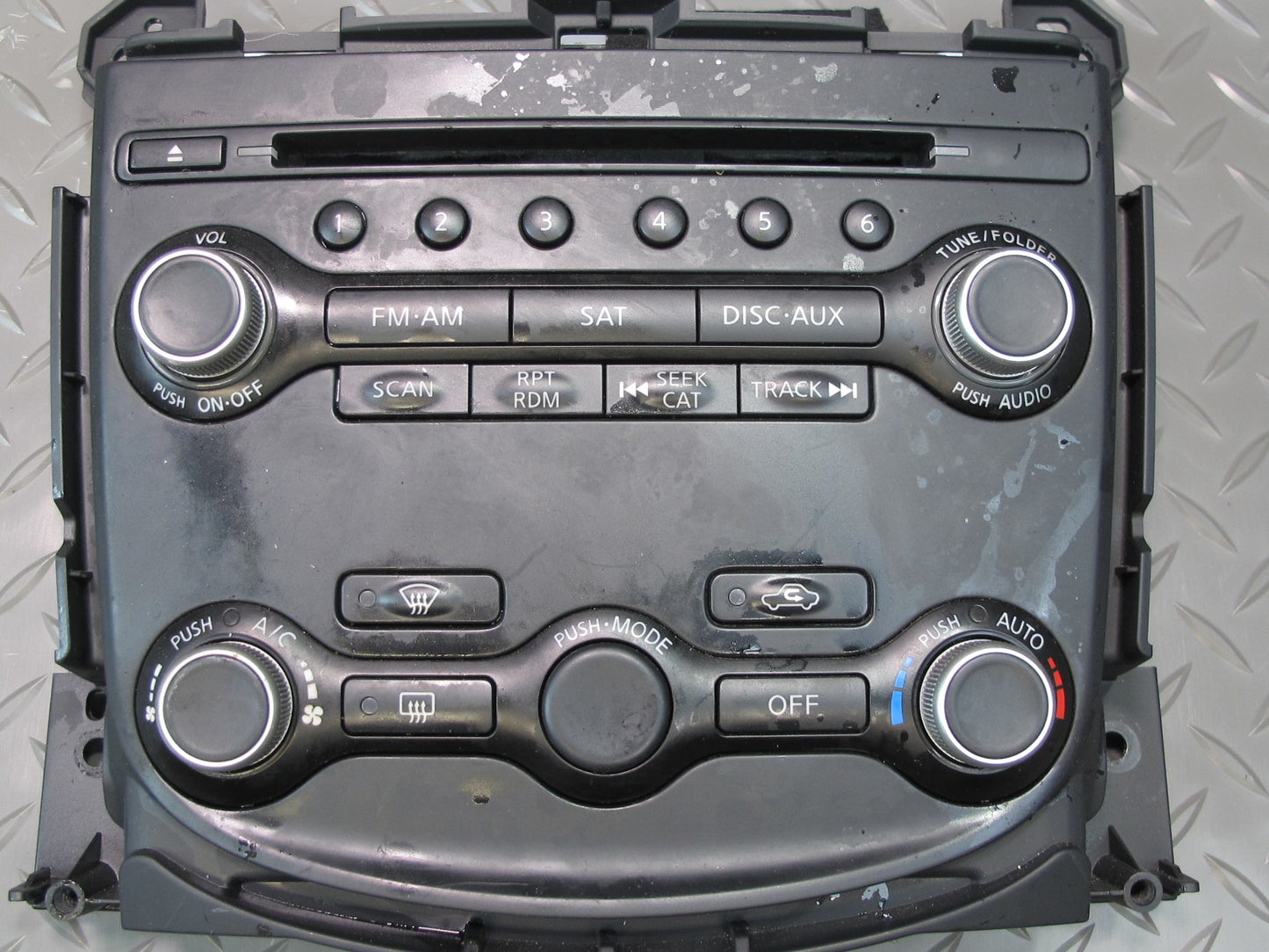 13-14 Nissan 370Z Z34 A/C Climate Control Radio Stereo Switch Panel Assembly OEM