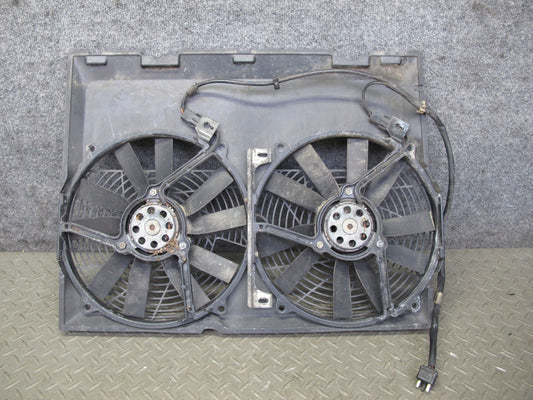 90-95 Mercedes W124 300D Double Cooling Radiator Fan Motor w Shroud Assy OEM