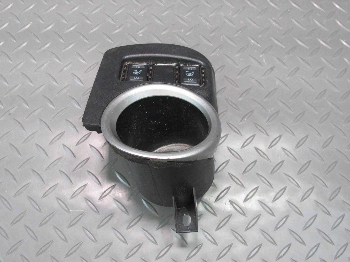 09-20 Nissan Z34 370Z Coupe Center Console Cupholder w Heated Seat Switch OEM