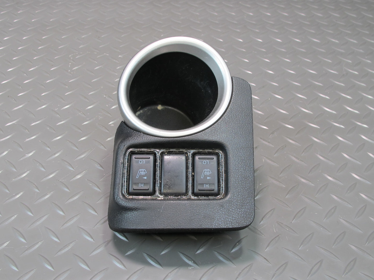 09-20 Nissan Z34 370Z Coupe Center Console Cupholder w Heated Seat Switch OEM