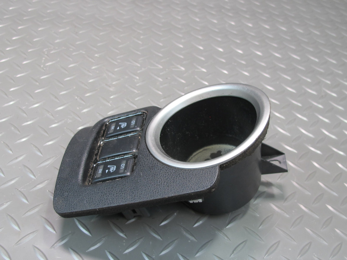 09-20 Nissan Z34 370Z Coupe Center Console Cupholder w Heated Seat Switch OEM