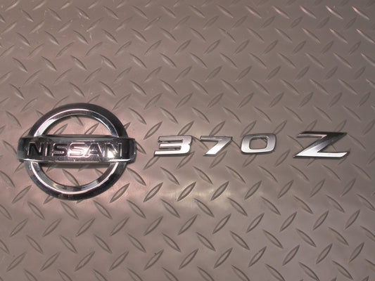 09-20 Nissan Z34 370Z Rear Trunk Lid Emblem Badge Logo Set OEM