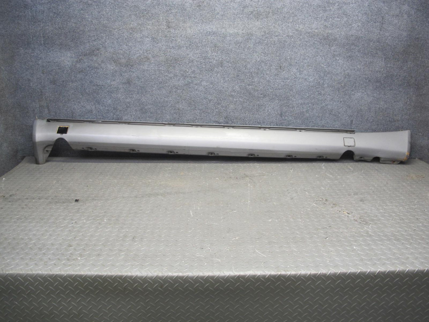 90-95 Mercedes W124 300D Left & Right Side Skirt Rocker Panel Silver Set OEM