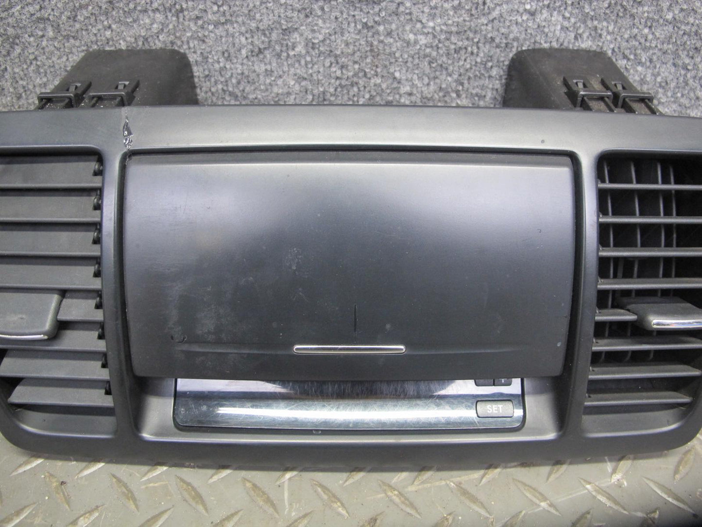 2005 Subaru Legacy GT Dash Center Air Vent w Storage & Clock Assembly Black OEM