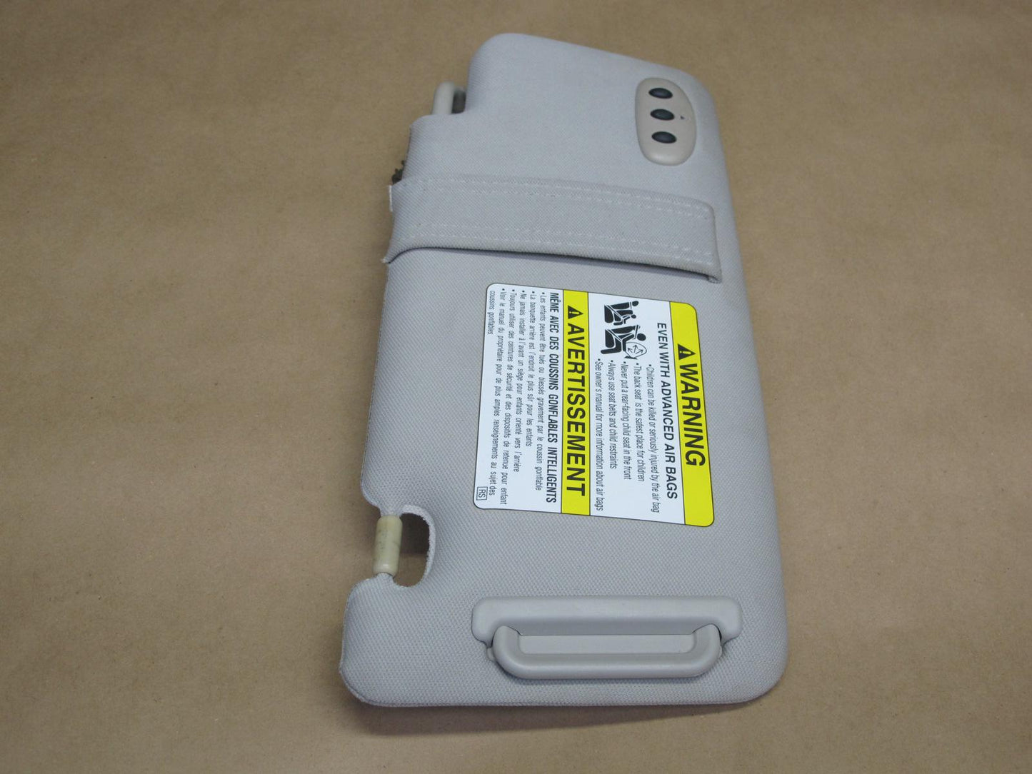 2005 Subaru Outback Legacy Front Left Sun Visor Gray w Homelink OEM