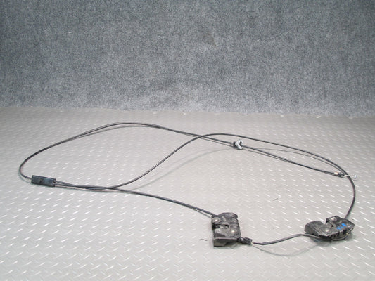 09-20 Nissan Z34 370Z Left & Right Hood Lock Latch w Release Cable Set Assy OEM