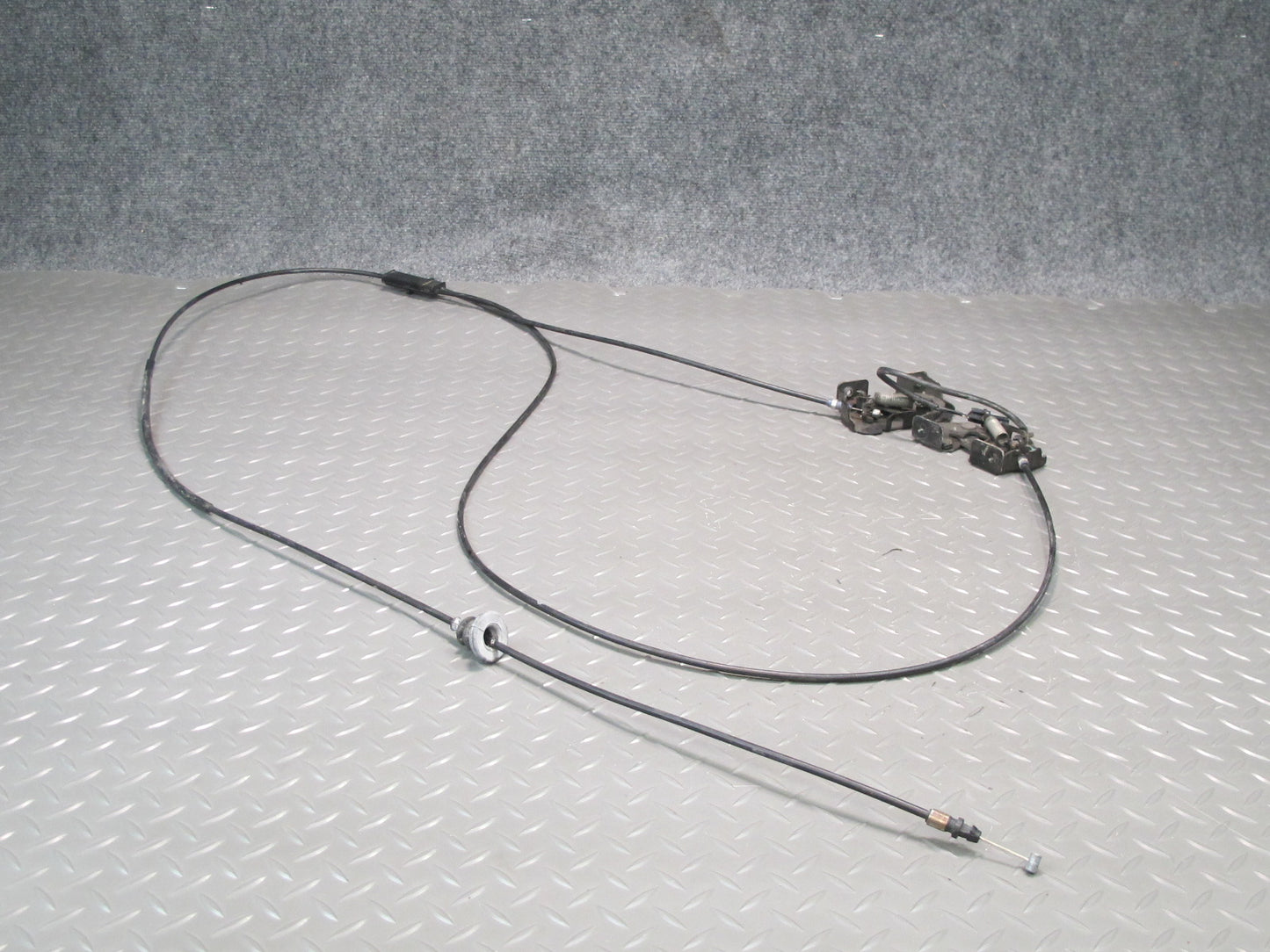 09-20 Nissan Z34 370Z Left & Right Hood Lock Latch w Release Cable Set Assy OEM