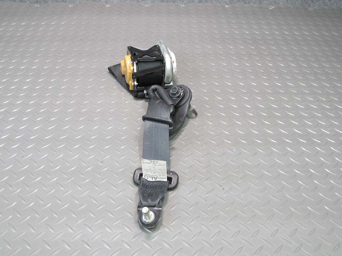 09-20 NISSAN 370Z Z34 FRONT LEFT & RIGHT SIDE SEATBELT RETRACTOR SET OEM